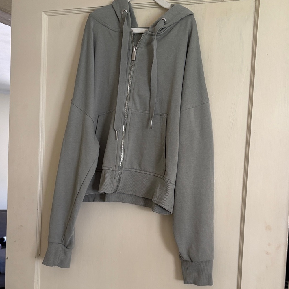 Calvin Klein Light Green Performance Zip Hoodie